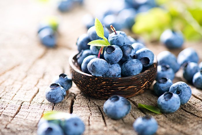 Blueberries are rich in antioxidents